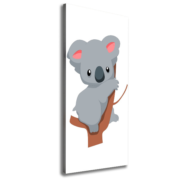 Quadro foto su tela verticale Un panda su un albero