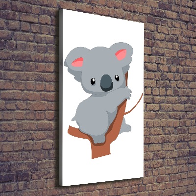 Quadro foto su tela verticale Un panda su un albero