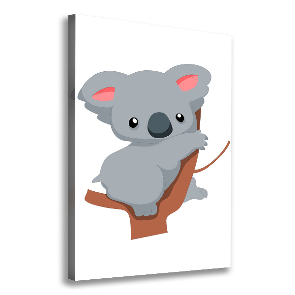 Quadro foto su tela verticale Un panda su un albero