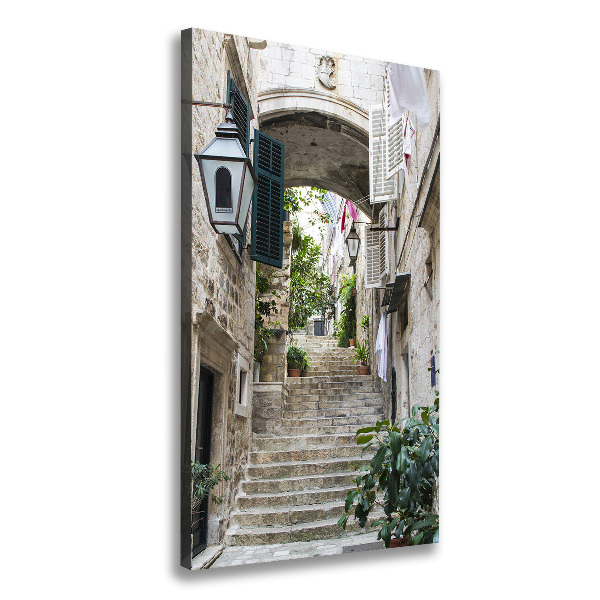 Quadro su tela canvas verticale Le strade di Dubrovnik