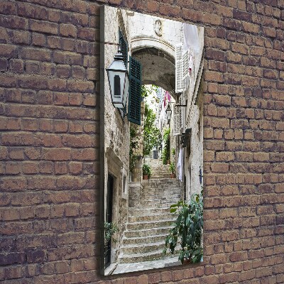 Quadro su tela canvas verticale Le strade di Dubrovnik