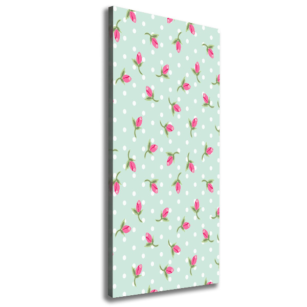 Quadro foto su tela verticale Rose