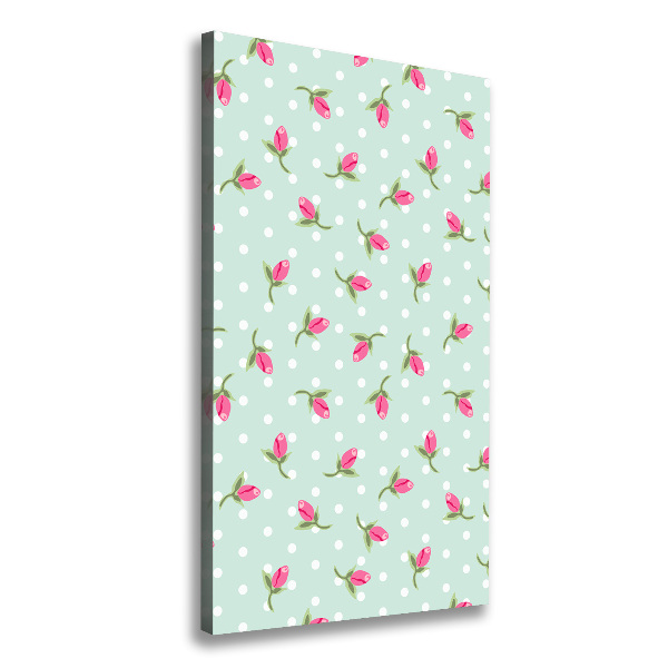 Quadro foto su tela verticale Rose