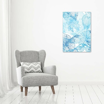 Quadro su tela canvas verticale Fiori hawaiani