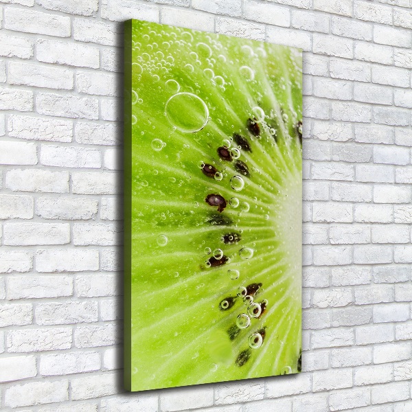 Quadro foto su tela verticale Kiwi