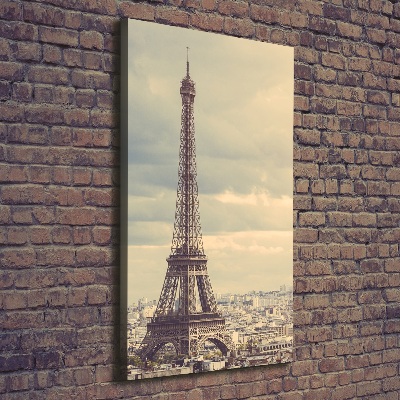 Quadro foto su tela verticale Torre Eiffel Parigi