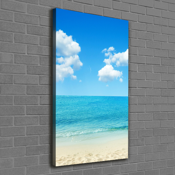 Quadro foto su tela verticale Spiaggia tropicale