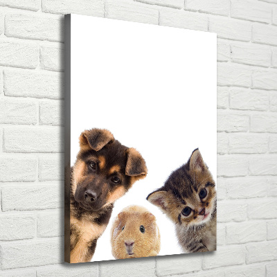 Quadro su tela canvas verticale Animali domestici