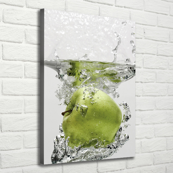 Quadro su tela canvas verticale Una mela sott'acqua