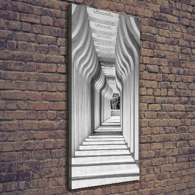 Quadro foto su tela verticale Corridoio