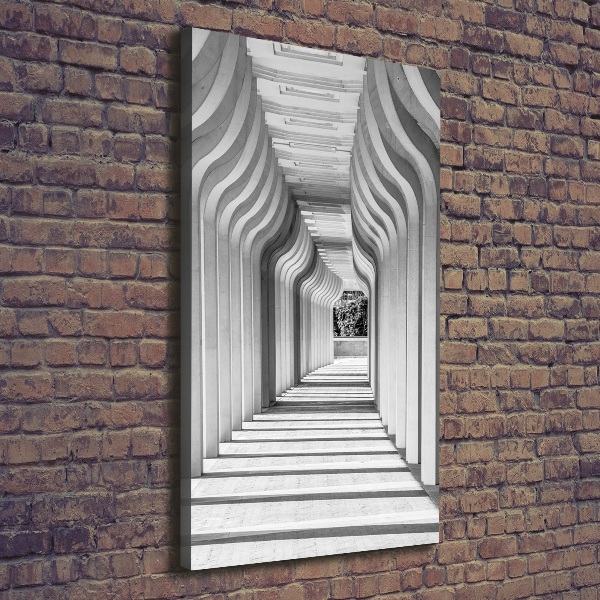Quadro foto su tela verticale Corridoio