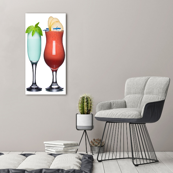 Stampa quadro su tela verticale Cocktail colorati