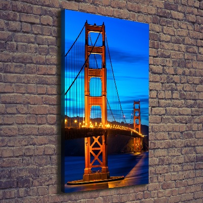 Stampa quadro su tela verticale Ponte di San Francisco