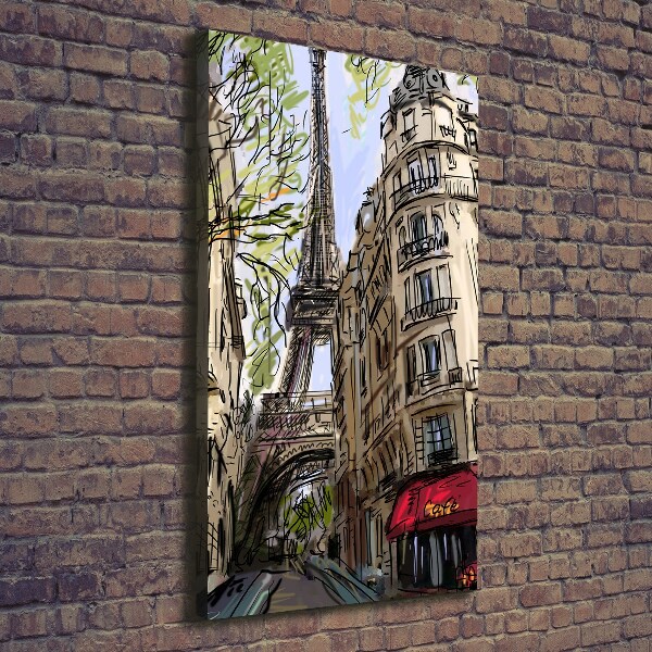 Quadro foto su tela verticale Torre Eiffel Parigi