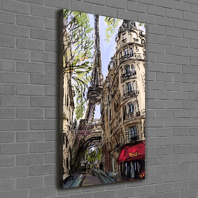 Quadro foto su tela verticale Torre Eiffel Parigi