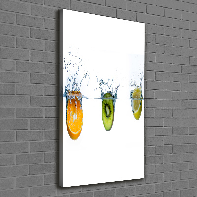 Quadro foto su tela verticale Frutti sott'acqua