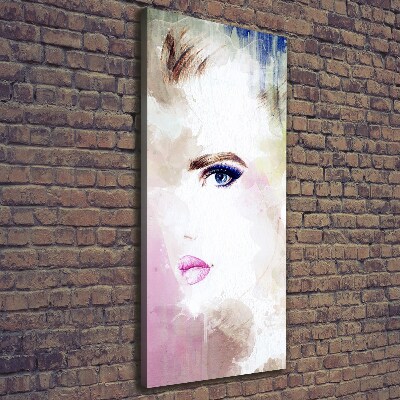 Stampa quadro su tela verticale Donna astratta