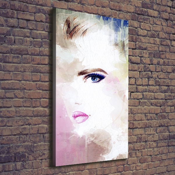 Stampa quadro su tela verticale Donna astratta