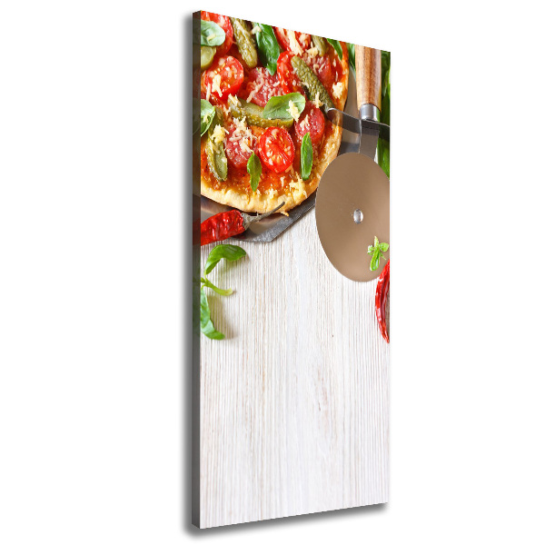 Quadro su tela canvas verticale Pizza