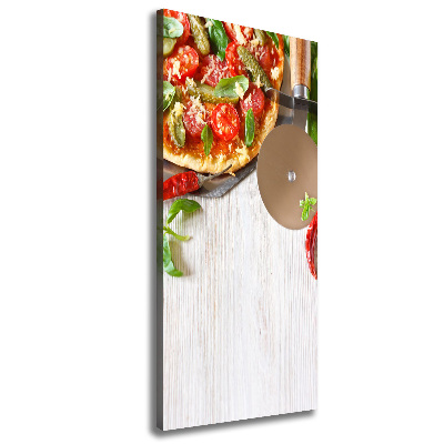 Quadro su tela canvas verticale Pizza