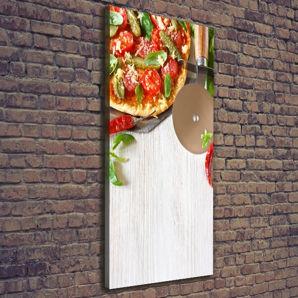 Quadro su tela canvas verticale Pizza