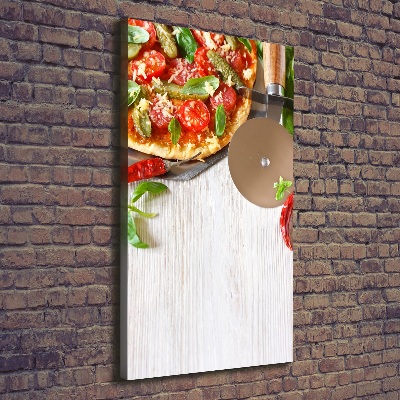 Quadro su tela canvas verticale Pizza