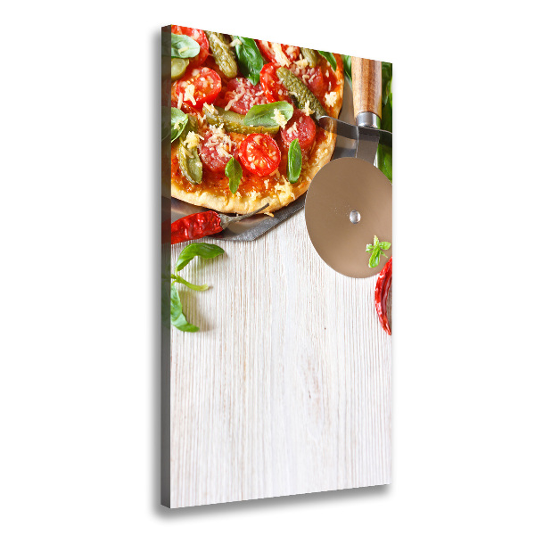 Quadro su tela canvas verticale Pizza