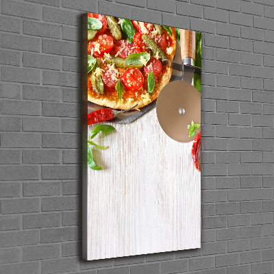 Quadro su tela canvas verticale Pizza