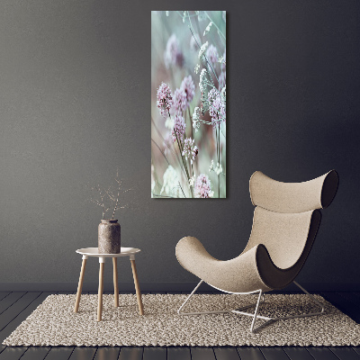 Quadro foto su tela verticale Fiori d'aglio