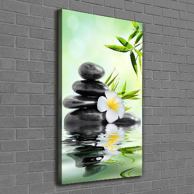 Quadro su tela canvas verticale Bambù