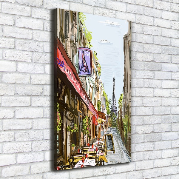 Quadro su tela canvas verticale Torre Eiffel Parigi