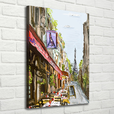 Quadro su tela canvas verticale Torre Eiffel Parigi