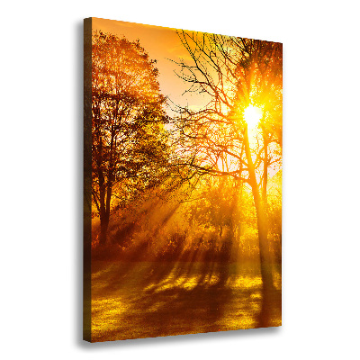 Stampa quadro su tela verticale Parco in autunno