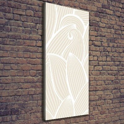 Quadro su tela canvas verticale Petali di rosa