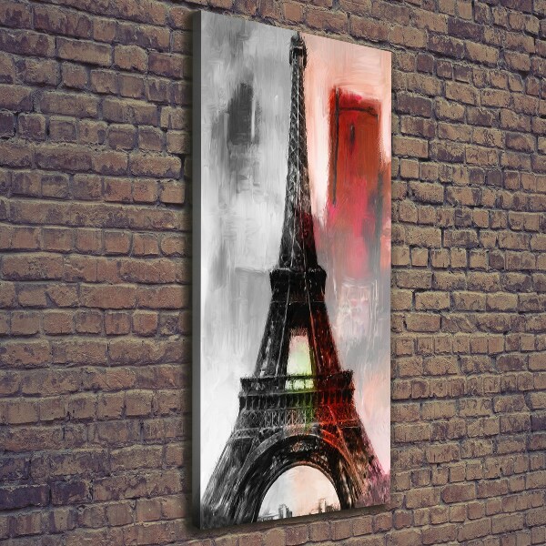 Stampa quadro su tela verticale Torre Eiffel Parigi