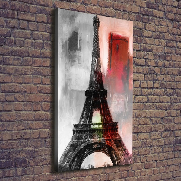 Stampa quadro su tela verticale Torre Eiffel Parigi