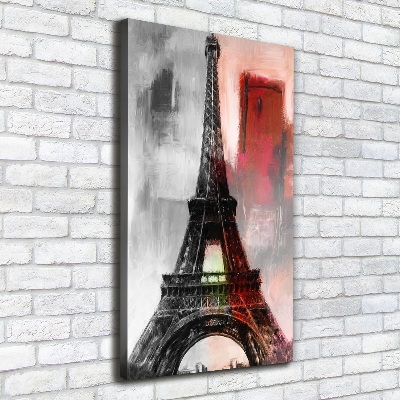 Stampa quadro su tela verticale Torre Eiffel Parigi