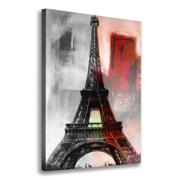 Stampa quadro su tela verticale Torre Eiffel Parigi