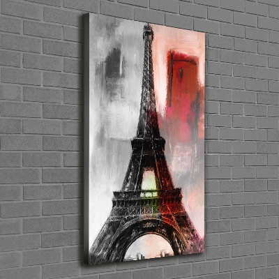 Stampa quadro su tela verticale Torre Eiffel Parigi