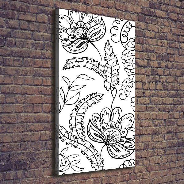 Stampa quadro su tela verticale Sfondo Zentangle