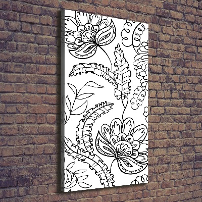 Stampa quadro su tela verticale Sfondo Zentangle