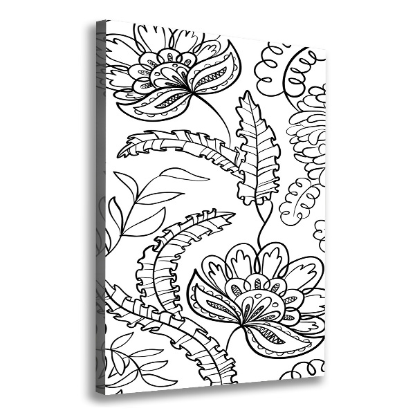 Stampa quadro su tela verticale Sfondo Zentangle