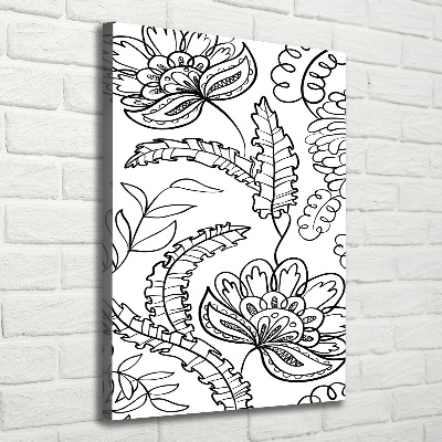 Stampa quadro su tela verticale Sfondo Zentangle