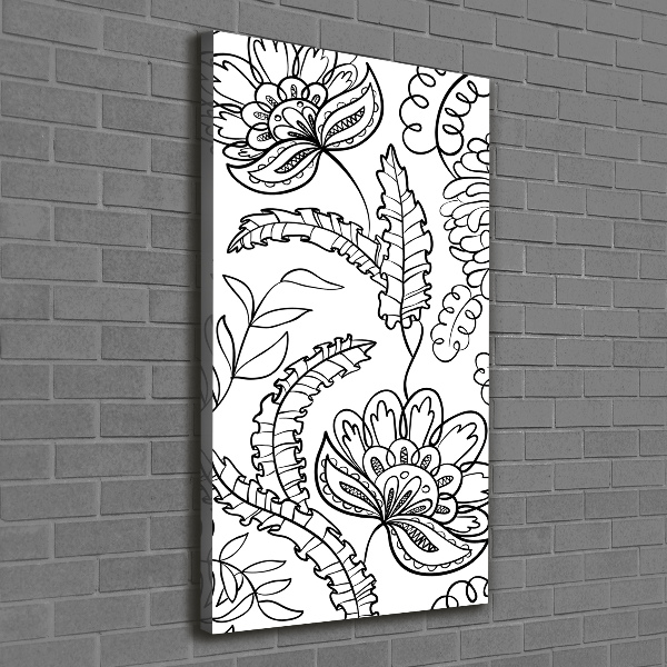 Stampa quadro su tela verticale Sfondo Zentangle
