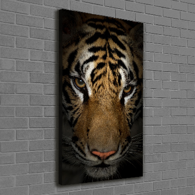 Stampa quadro su tela verticale Tigre