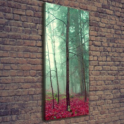 Stampa quadro su tela verticale Foresta in autunno