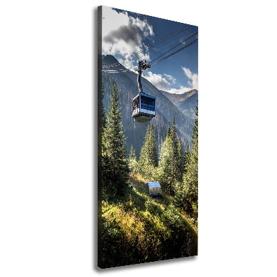 Quadro su tela canvas verticale Montagne russe