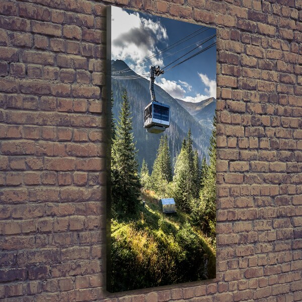 Quadro su tela canvas verticale Montagne russe