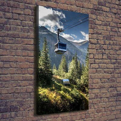 Quadro su tela canvas verticale Montagne russe