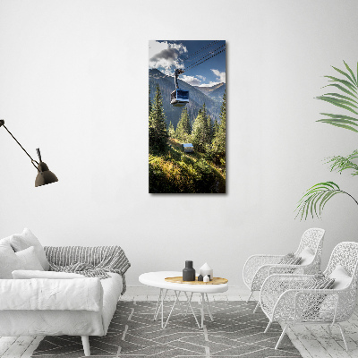 Quadro su tela canvas verticale Montagne russe
